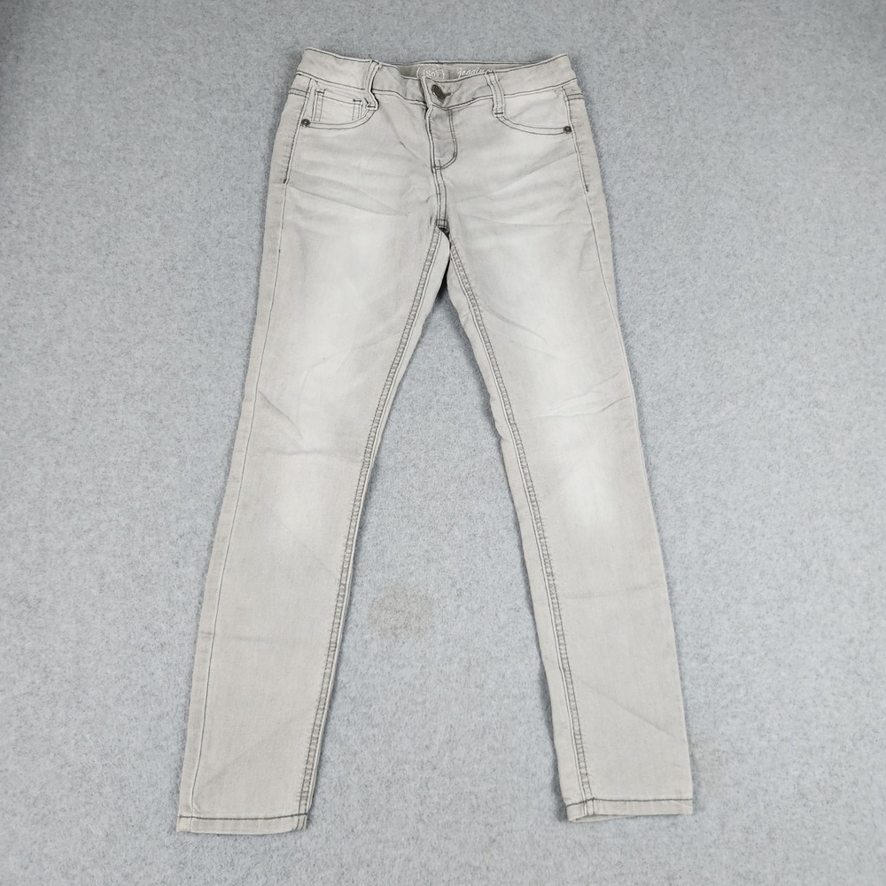 SO‎ Jeggings Jeans Womens 12 Gray Cotton Stretch Mid Rise Casual Skinny Outdoor